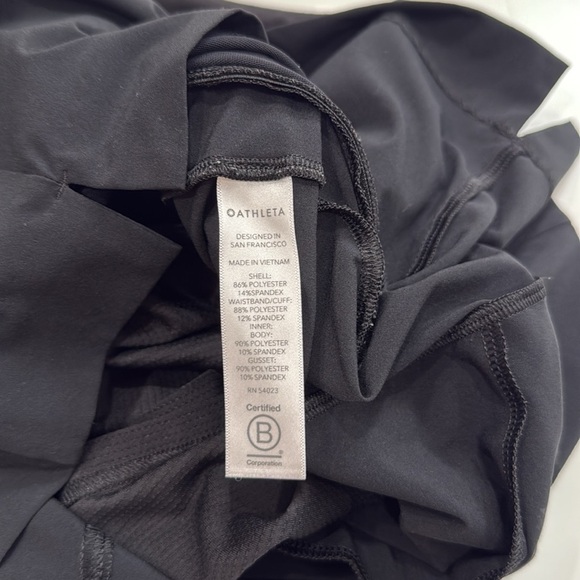 Athleta SoHo Skort Black Athletic Skirt with Shorts Size 4 - Picture 11 of 13